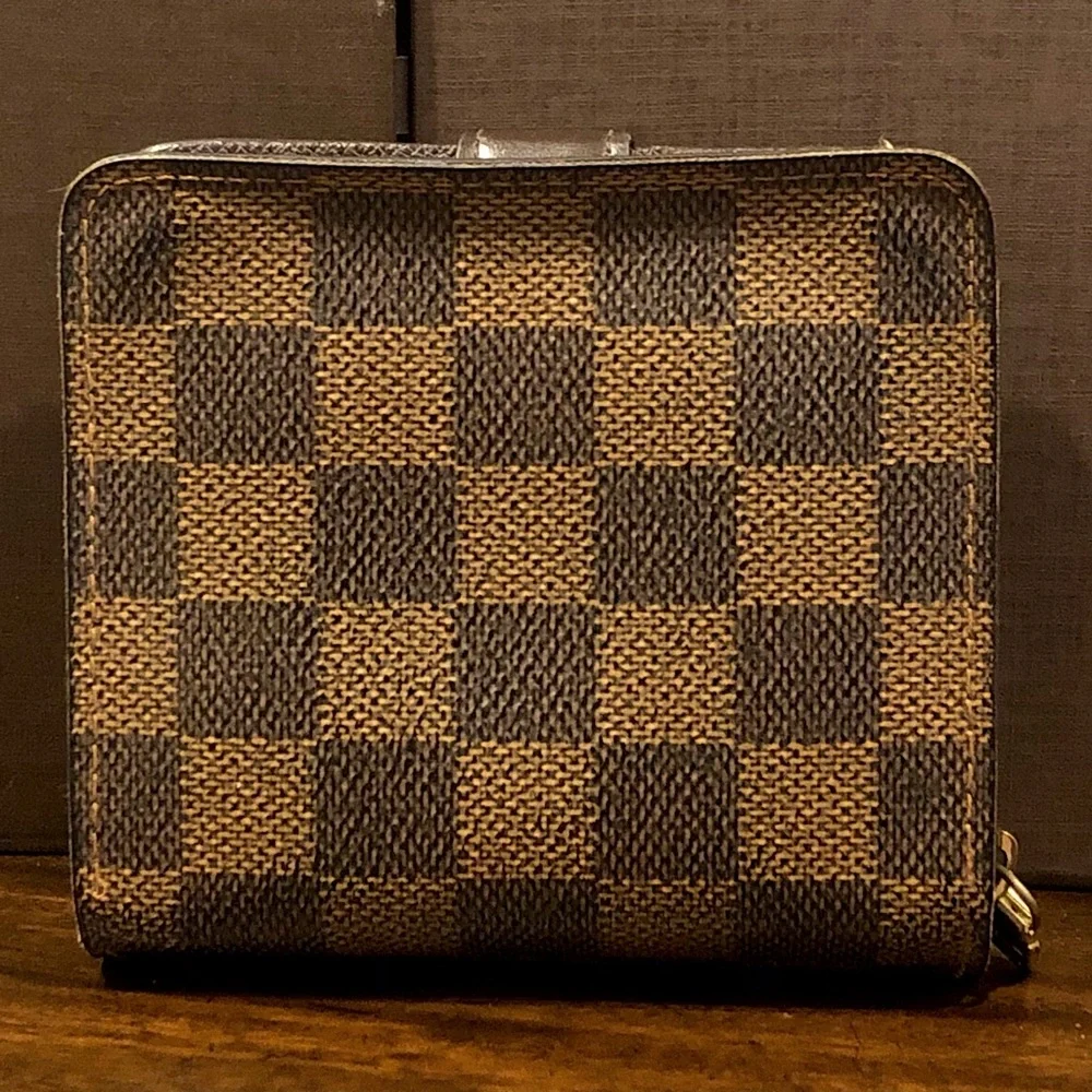 LOUIS VUITTON Damier Ebene Compact Bifold Wallet CA1011 Spain